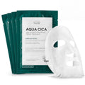 AQUA CICA Age Wrinkle Smoothing Care Sheet Face Mask 10 pcs - Korean Skincare with 5 Peptides, Centella Asiatica, Ferment Filtrate & Niacinamide 2% - Hydrating, Calming Redness & Anti-Aging