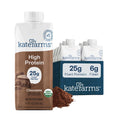 KATE FARMS Organic High Protein Chocolate Shake, 25g Protein, 12 Pack
