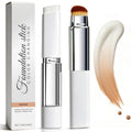 Upgrade 2 in 1 Blanc Cover Cream Stick V - Color Changing Foundation Stick with Volufiline - Hydrating Concealer Base Makeup, Dual-Ended with Built-in Brush, Portable for Daily Use